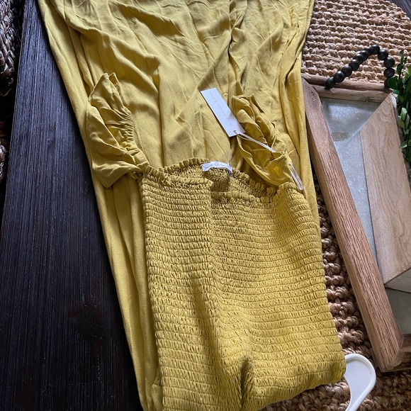 NWT YFB Frida Maxi Dress in MUSTARD color - Picture 5 of 8
